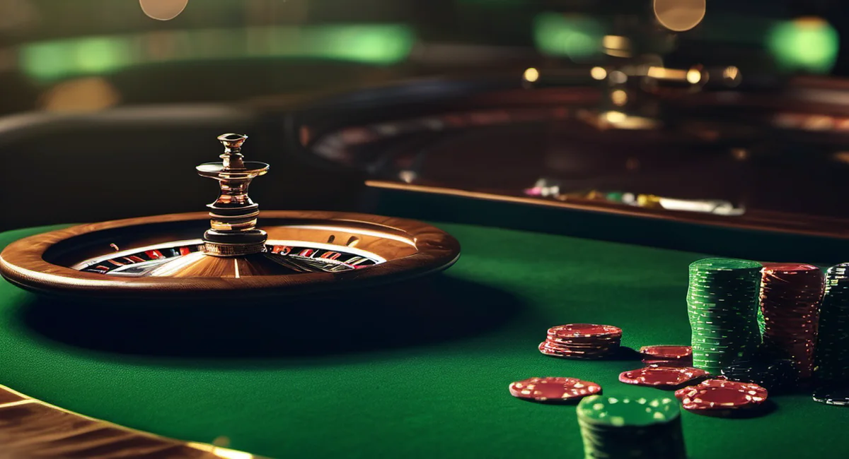 Casino görseli: Slot, rulet, blackjack ve canlı casino masaları. – Betvoy